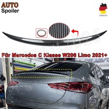 A Style Heckspoiler Spoilerlippe f&uuml;r Mercedes GLE Coupe C167 2019-24 Carbon Look