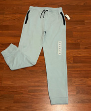 Old Navy Boys XL 14-16 Fleece Jogger Pants Drawstring Elastic Waist Blue