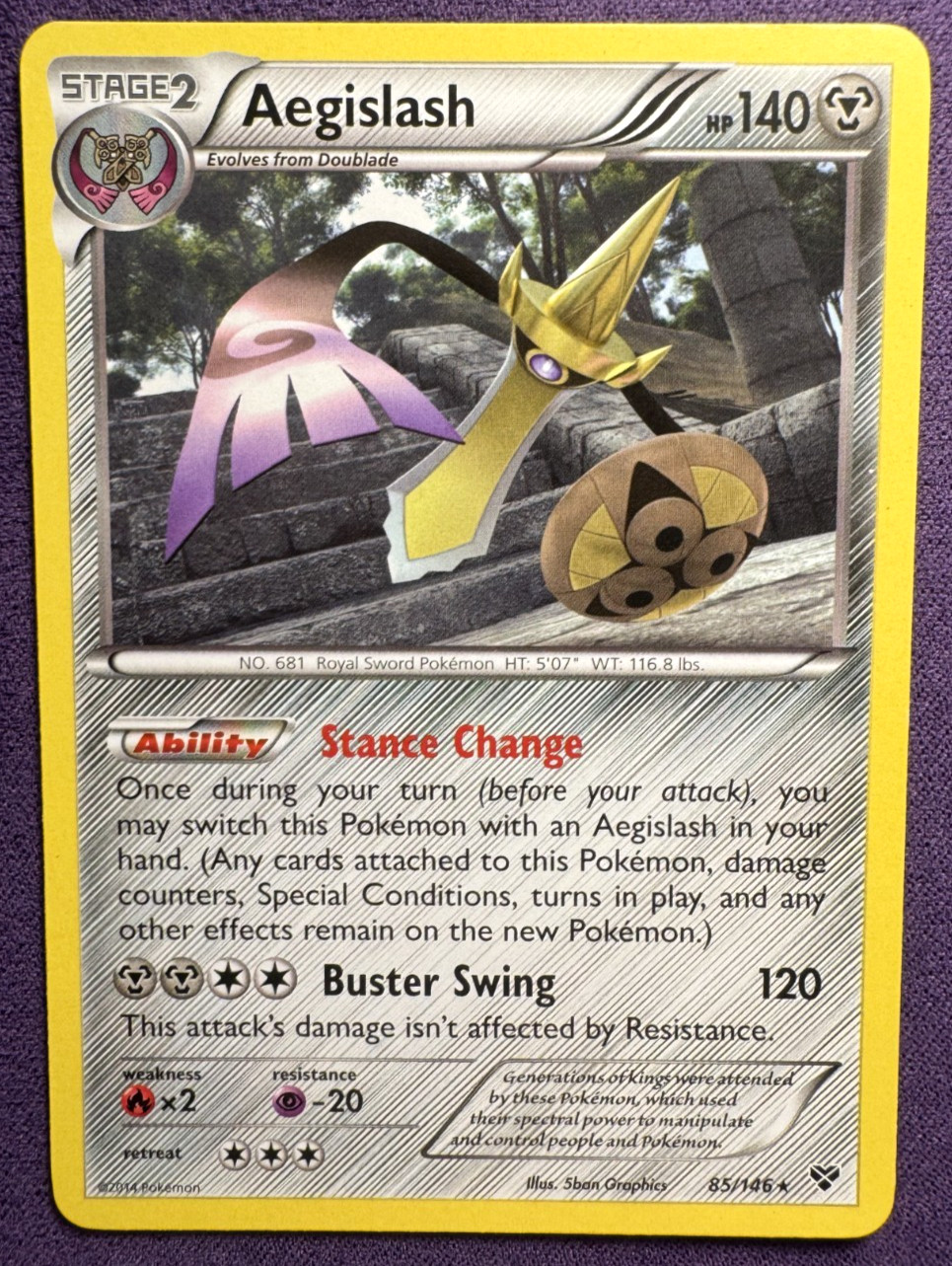 Aegislash 85/146 - XY - Regular - Pokemon TCG