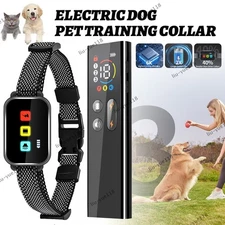Dog Training Collar Pet Electric Shock Collar Waterproof with Remote For Dogs US