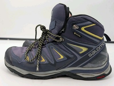 Salomon X Ultra Mid 2 GTX Gore-Tex Hiking Boots Women's 10.5/ Men's 9 US Blue 