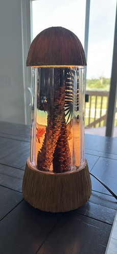 Corona Extra Cerveza Motion Tiki Lamp With Thatch Top And Base - Picture 2 of 5