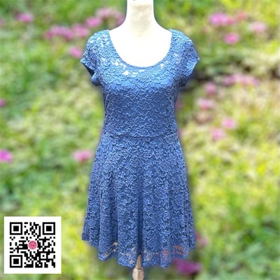 Lily Rose Womens Dress LG Textured Guipure Lace EUC TRAVELERS COLLECTION