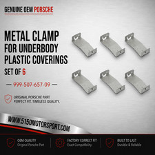 Porsche 911 996 986 Metal Clamp for Underbody Plastic Coverings (X6) GENUINE