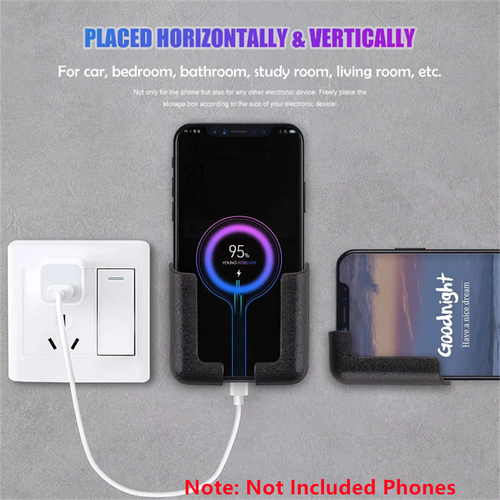 Self-adhesive Car Phone Holder Mobile Stand Mount Bracket For Wall Hook Hanger - Photo 12 sur 13
