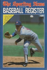 1989 The Sporting News Baseball Register with Frank Viola cover