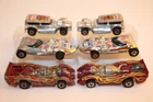 6 Vintage 1968-1970 Hot Wheels Blackwall Cars PROWLER / TWINMILL / JET THREAT