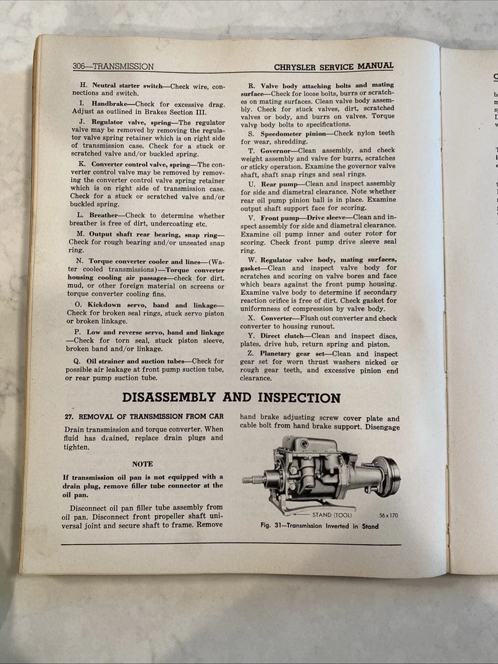 Chrysler 1956 manual de servicio de taller. ¡ORIGINAL! New Yorker, Crown Imperial Windsor Foto 4 de 4