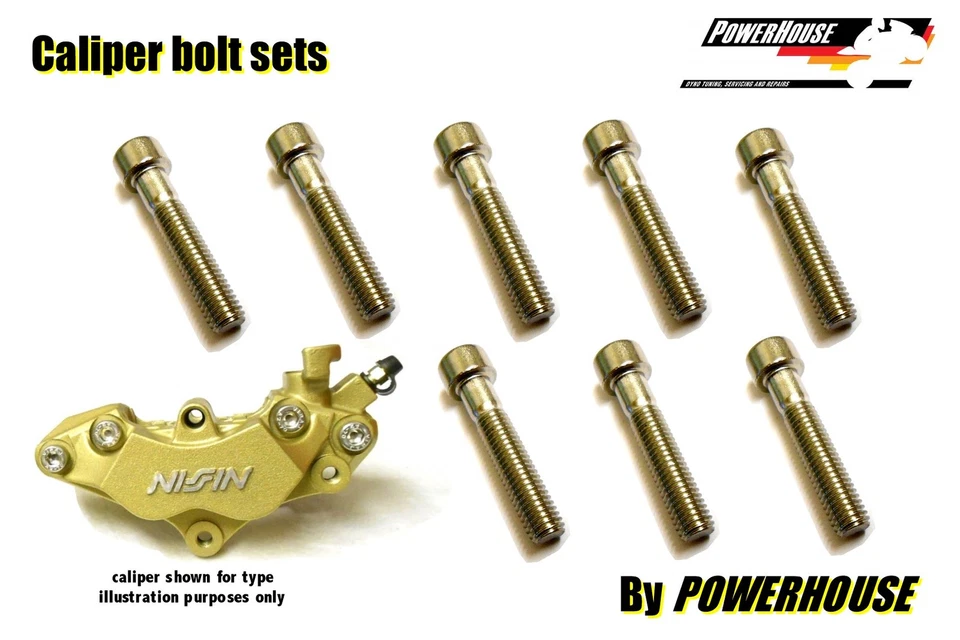 Honda CBR 900 RR 893 Fireblade Inox Joint Boulon Set pour Etriers de Frein Avant - Photo 1/1