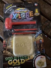 Brand New - Science by Me Gold Excavation Kit Discover Treasures 6 