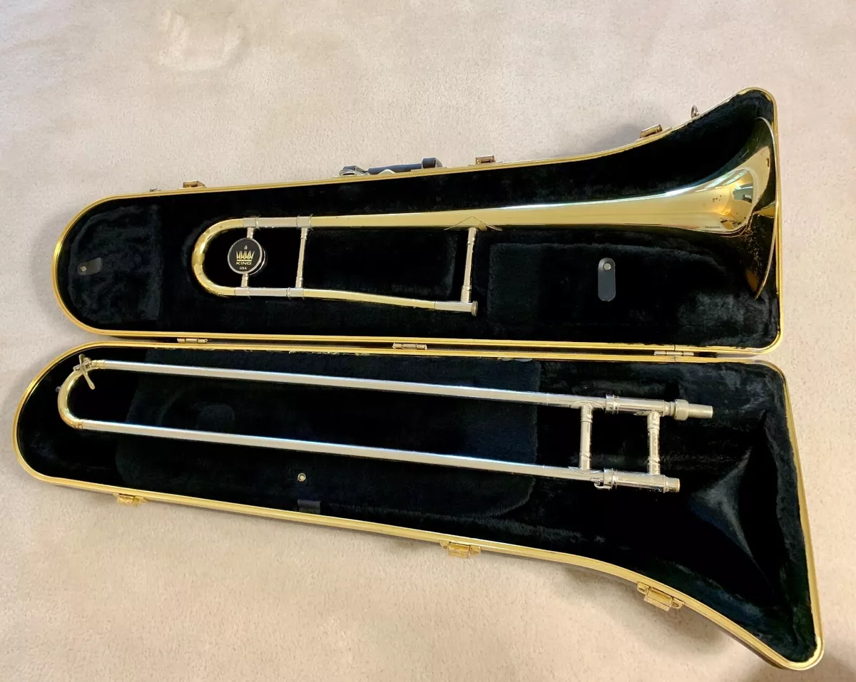 King 606 Trombone With Hardcase Good Beginner or Marching Instrument