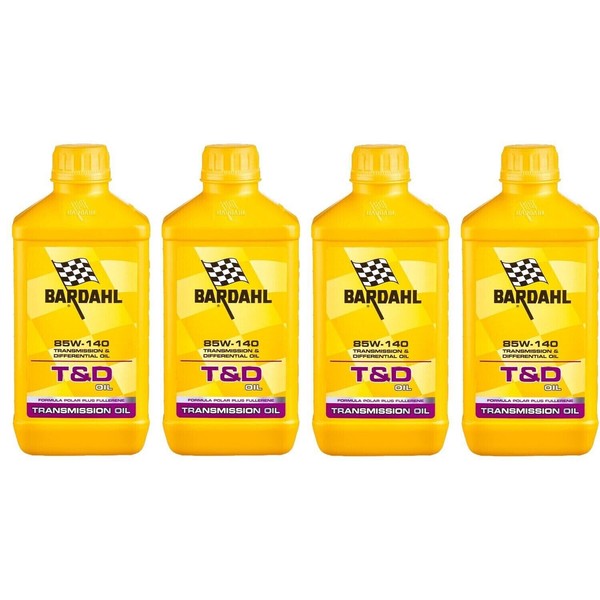 4 Liter Bardahl Bardhal T&D ÖL 85W140 API GL4 GL-5 GetriebeöL-image