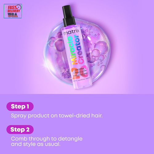 Miracle Creator Leave-In Conditioner Spray| Moisturizing, Detangling, Frizz Cont - Picture 9 of 12