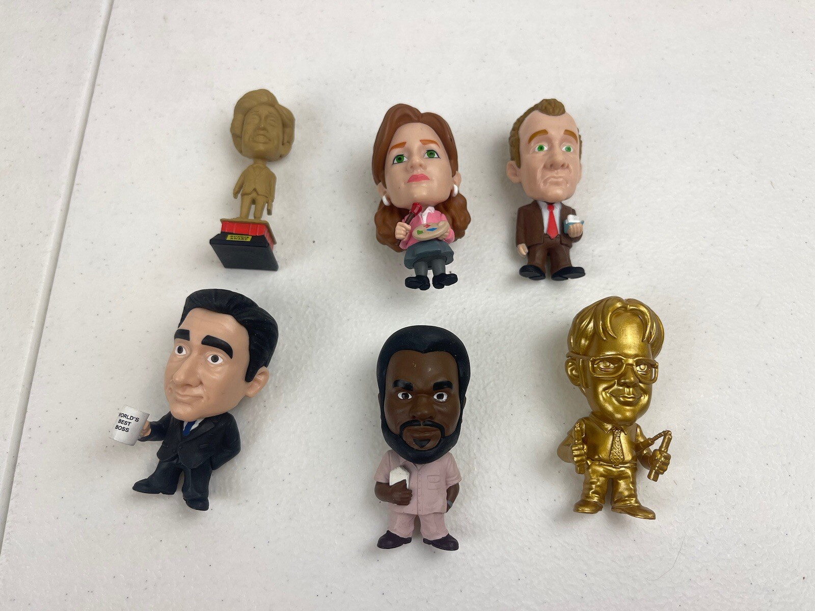 The Office Phatmojo Mini Figures - Gold Dwight And Darryl Plus More Bundle Of 6