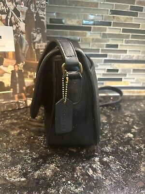 COACH Vintage City Bag Crossbody Black Leather Handbag 9790 COACH Vintage City Bag Crossbody Black Leather Handbag 9790