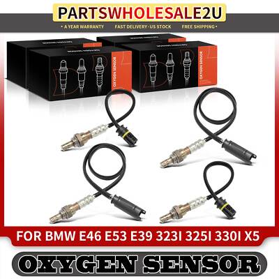 4x Up & Downstream Oxygen Sensors for BMW E39 525i 528i 530i E46 E53 X5 E83 X3