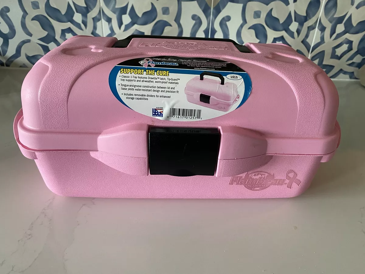 Flambeau Pink Support the Cure Tackle box New!