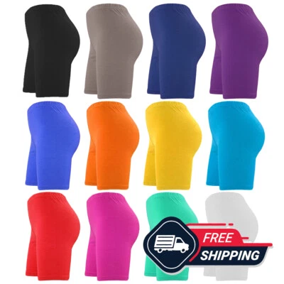 EFTINAN Womens Cycling Shorts Ladies Dancing Cotton Stretchy Shorts UK S-XXL