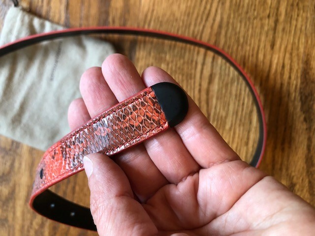 Bottega Veneta NWOT Python Skinny Belt | eBay display picture 3