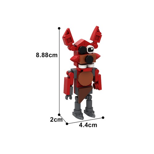 7 STCK. MOC Bonnie Foxy Five Nights At Freddy's Building Blocks FNAF Actionfigur - Bild 7 von 8