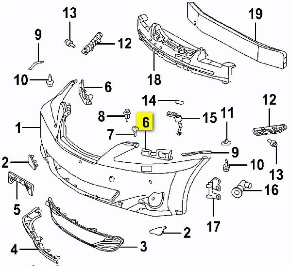 Nuevo soporte de parachoques delantero del lado del conductor para Lexus IS250 LX1042103 2006-2008 Foto 3 de 4