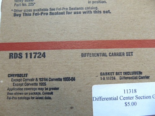 1955-56-57 Chevy/Chevrolet Rear End Center Section Gasket (11318) - Foto 2 di 3