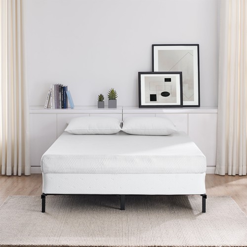 7" Twin/Full/Queen Size Adjustable Metal Bed Frame, Black, Box Spring Required - Picture 9 of 16