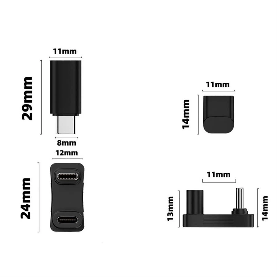 For Steam Deck 2in1 Connector Type-C USB C 100W Charging Adapter Male to Female - Image 3 of 4