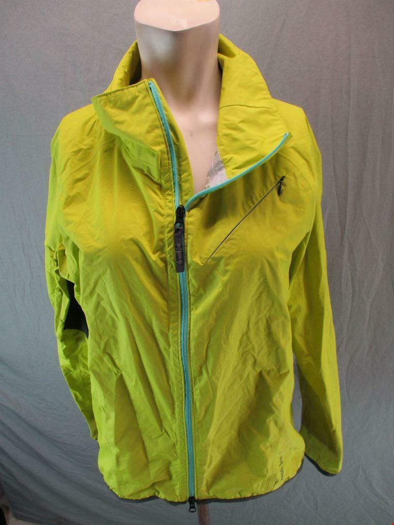 The North Face Size L Women Yellow Active Breathable No Hood Rain Jacket GR6399