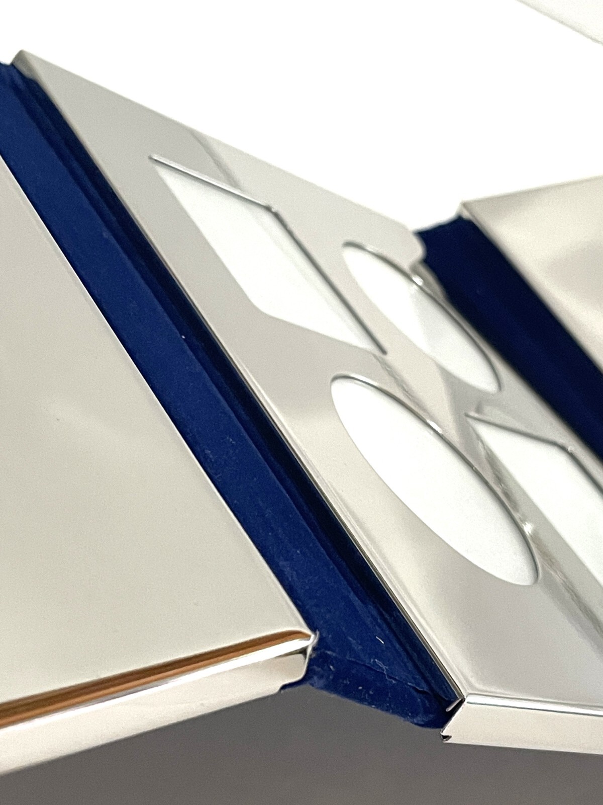 Vintage Jacobson’s Silver Tone Triple Slide Photo Frame 4x6 TriFold