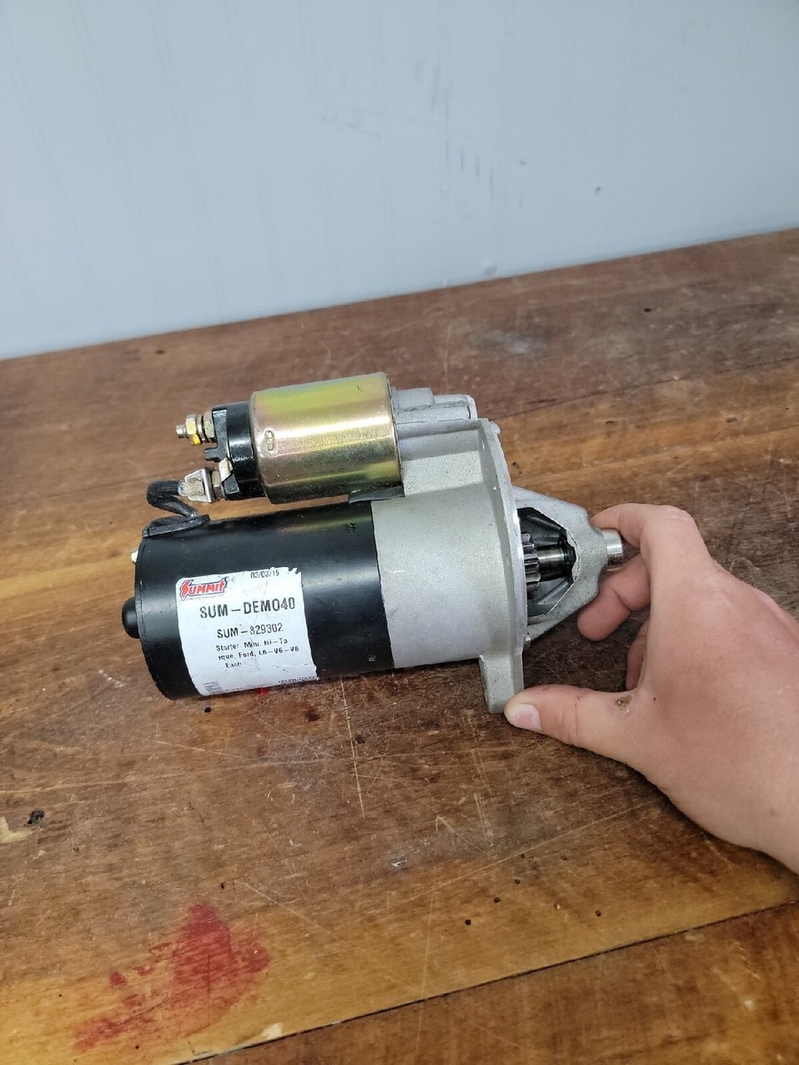 Summit Racing Mini High-Torque Starter Black Max 11.0:1