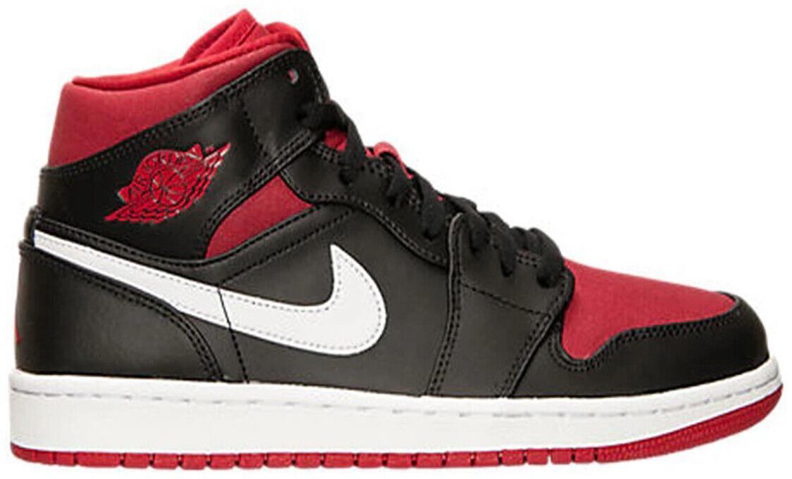 スニーカー NIKE Air Jordan 1 Mid \"Black Particle Grey Gym Red\" SS19 Amazon.com | Nike Men's Air Jordan 1 Mid Sneaker, Black/Gym