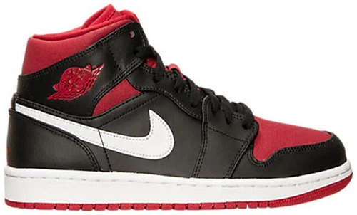 Jordan 1 Mid Black Gym Red