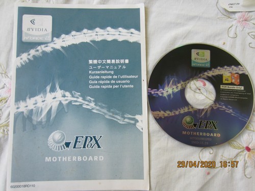 Retro : Epox 8RDA+ Original Drivers CD and Guide. Mint. Free Shipping - 第 1/7 張圖片