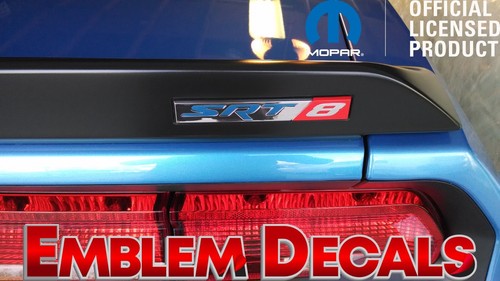 Dodge Challenger SRT8 Spoiler Emblem Decal 2008 2009 2010 2011 2012 2013 2014 - Picture 6 of 58