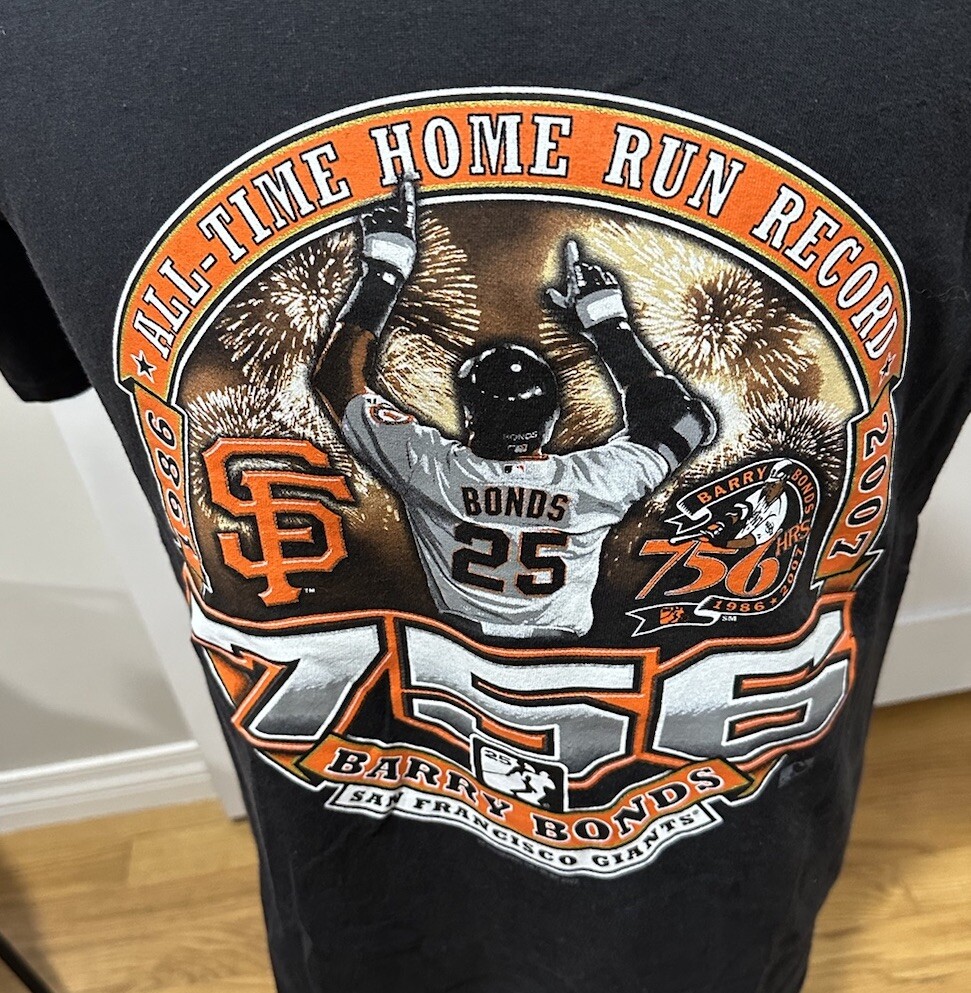 Vintage Barry Bonds All Time 756 Home Runs Record MLB SF Giants
