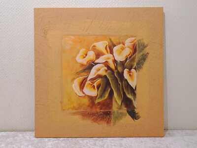 vfewqA - Giclée Kunstdruck Blume Calla - Strukturdruck - 60 cm x 60 cm