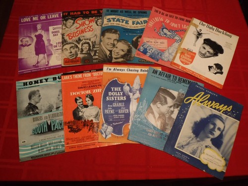 Lote 10 Piezas Partituras Banda Sonora de Película Love Me Leave Had To Be You Affair - Imagen 1 de 12