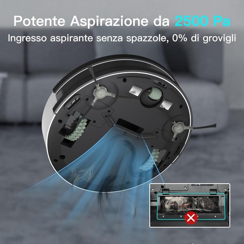 OKP Robot Aspirapolvere con Mop WiFi/App/Alexa K5 Pro Automatic Recharge - Foto 8 di 14