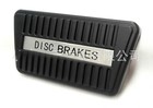 <!--F#f_0-->HOLDEN PAD BRAKE PEDAL RUBBER for HQ HK HT HG HJ HX HZ AUTO DISC CHROME PLATE<!--F/-->