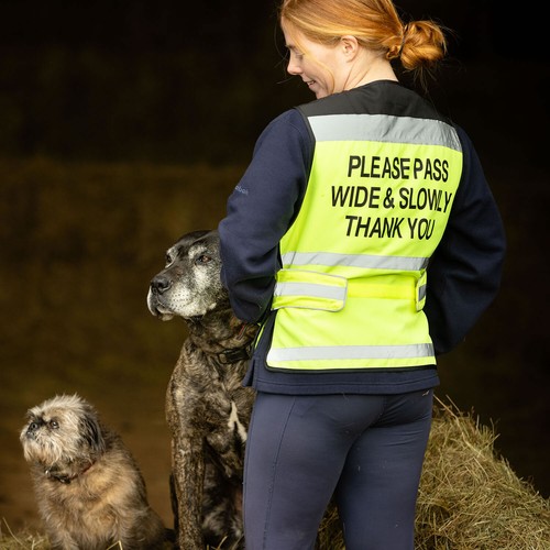 Equisafety Air Waistcoat Hi-Viz Please Pass Wide & Slow Yellow/Pink/Red S-XXL - 第 14/18 張圖片