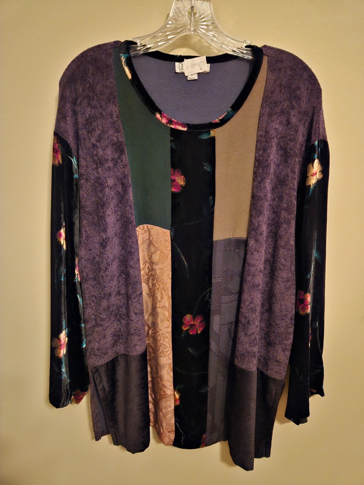 Donna Jessica patchwork tunic, Size 2, EUC - image 1