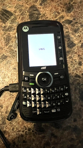 Motorola i465 - Black (Boost Mobile) Smartphone