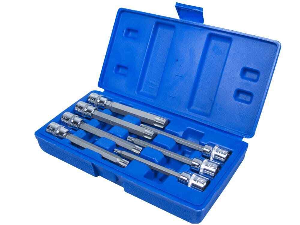 Blue Spot 01514 Drive Extra Long Torx Socket Bit Set T25-T60 7 Piece 3/8D