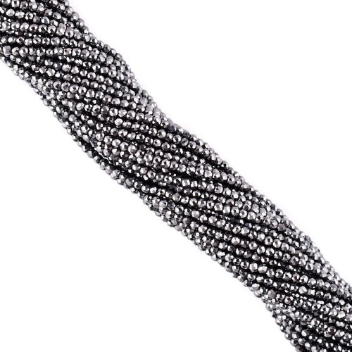 Natürliches Silber Pyrit winzig facettiert rund 2-3 mm Edelstein Perlen Schmuckherstellung 12 Zoll - Bild 2 von 9