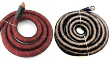 1/0 Gauge SNAKE SKIN OFC Wire Strands Copper Cable 1/0 AWG 25FT RED & BLACK