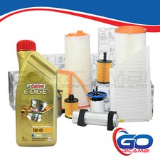 Kit Tagliando Olio Castrol 5w40 4lt + 4 Filtri Vw Passat 2.0 TDI 140 Cv - Miniatura 1