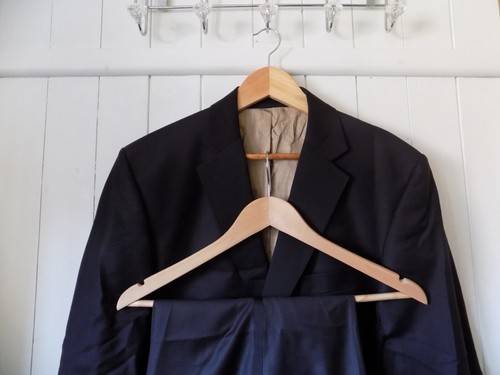mens RACING GREEN BLACK FORMAL TUXEDO SIZE 42"L CHEST 38" WAIST 32.5" LEG - Picture 3 of 13