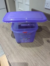 PRO COLOUR CODED CONTAINER 1/3 6LTR PURPLE GASTRONORM STORAGE BOX