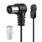 FM Antenna Indoor F-Type Male 75 Ohm Radio Coax Wire For Home Stereo Receiver F